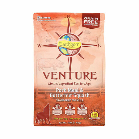 EARTHBORN HOLISTIC VENTURE SMOKED WILD BOAR / BUTTERNUT SQUASH DOG FOOD 32/12 1710568